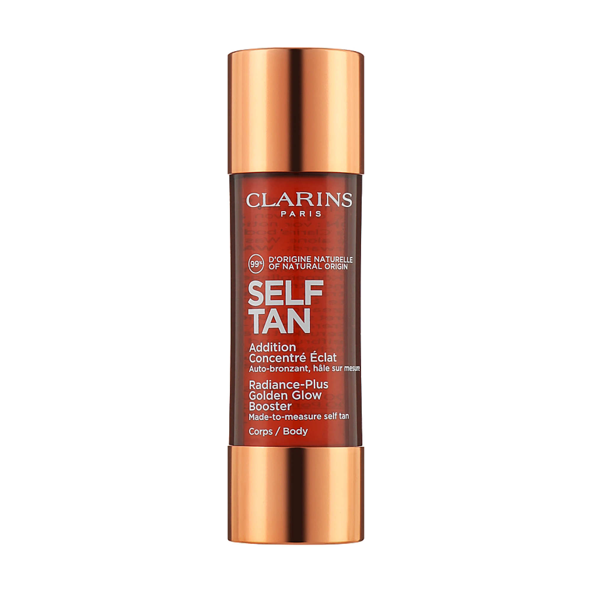 Концентрат для обличчя Clarins Radiance-Plus Golden Glow Booster з ефектом штучної засмаги, 15 мл